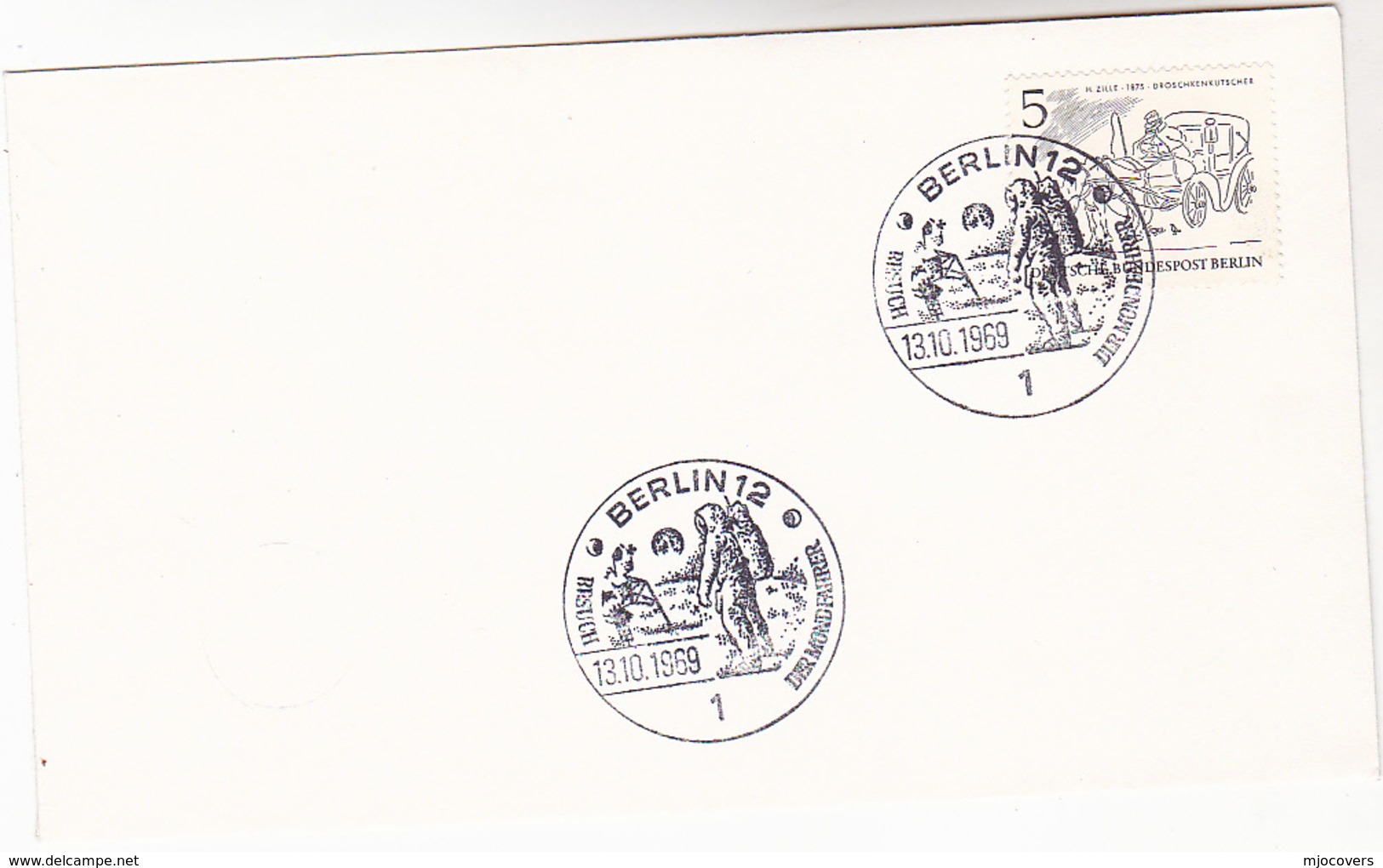 1969 Berlin APOLLO  EVENT COVER Germany Stamps Space - Europe