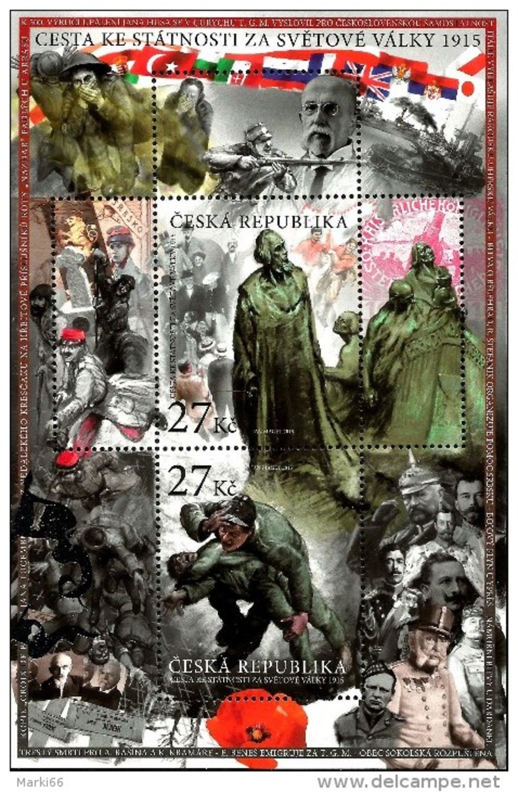 Czech Republic - 2015 - Czech Statehood - Mint Souvenir Sheet - Neufs