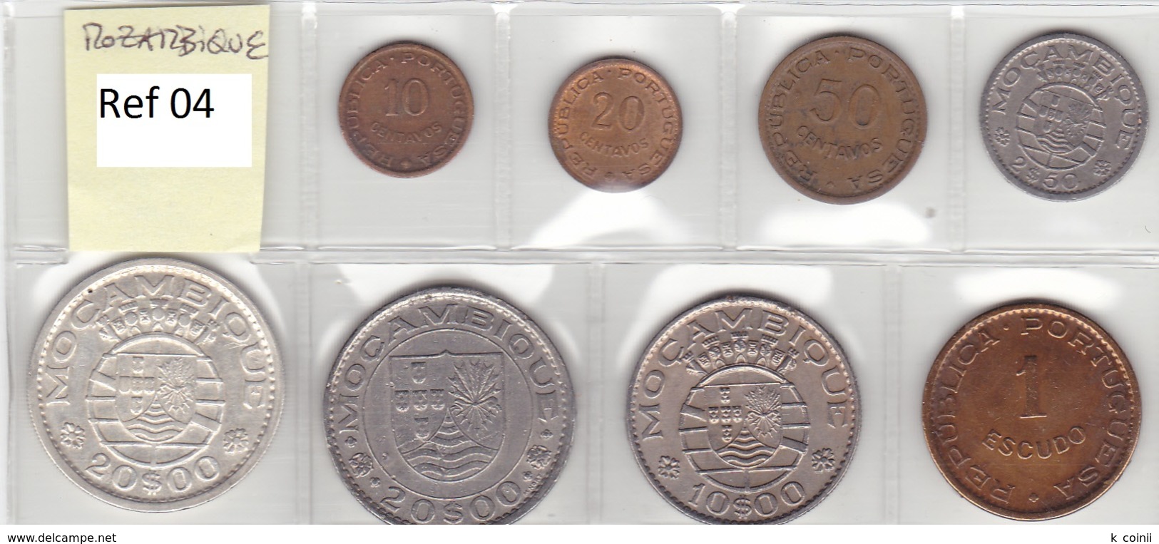 Mozambique - Set Of 8 Coins (portuguese Colonies) - Ref 04 - Mozambique