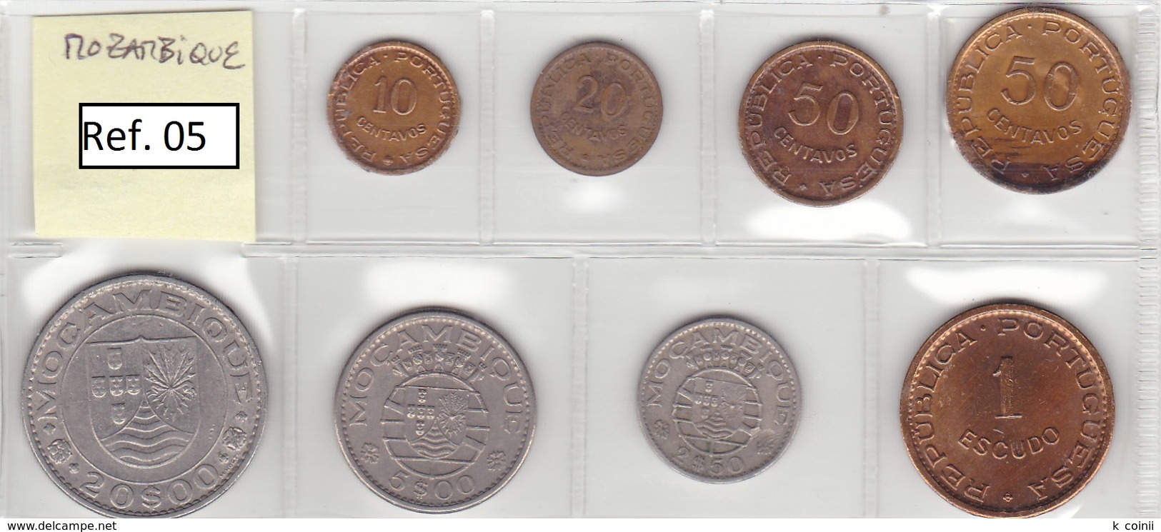 Mozambique - Set Of 8 Coins (portuguese Colonies) - Ref 05 - Mozambique