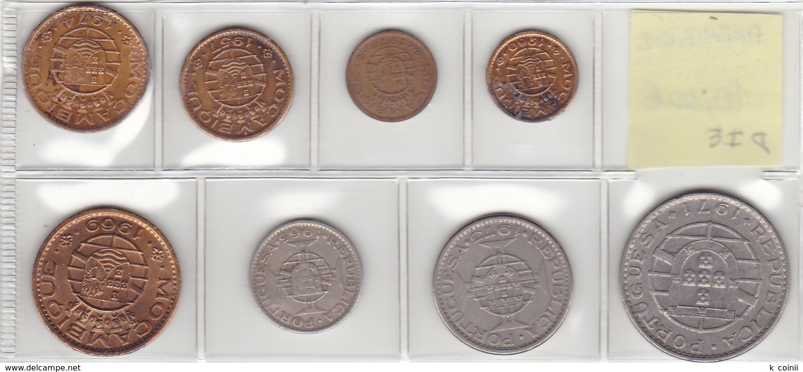 Mozambique - Set Of 8 Coins (portuguese Colonies) - Ref 05 - Mozambique