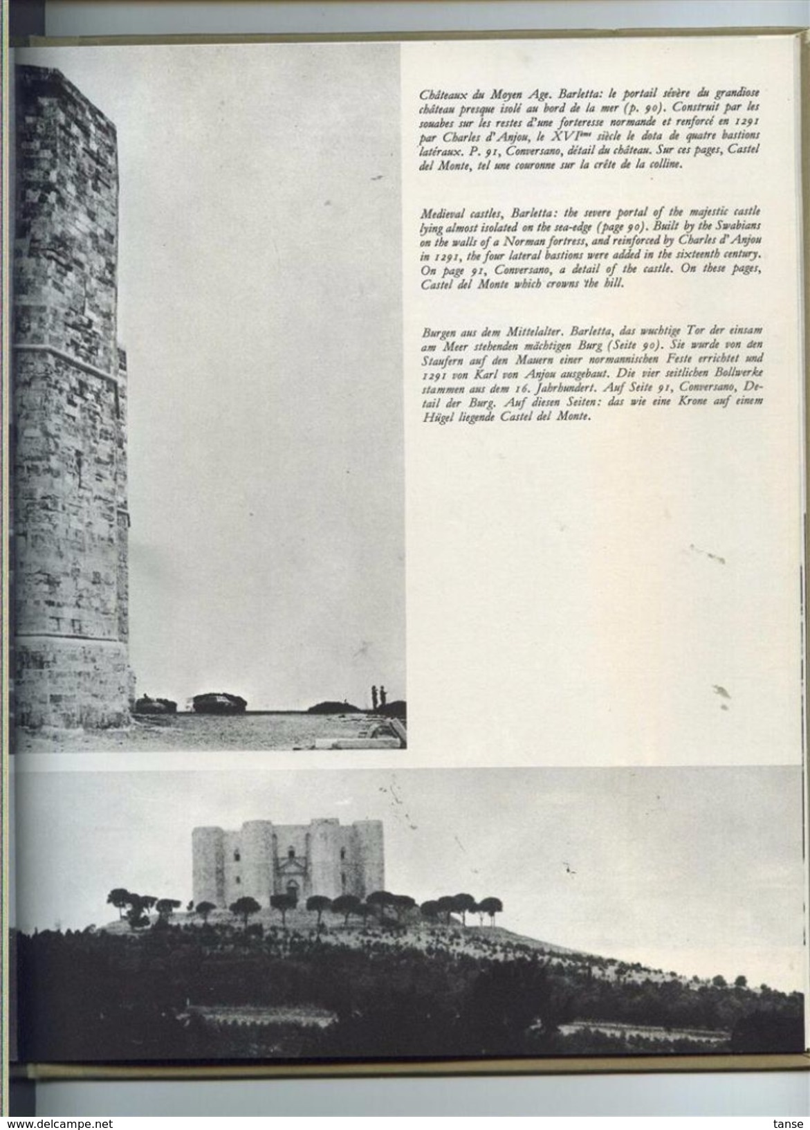 Terra Di Bari (Apulia-Italy) - 1968 Automobile Club D'Italia (Edition Francaise, English Edition, Deutsche Ausgabe) - Geographie