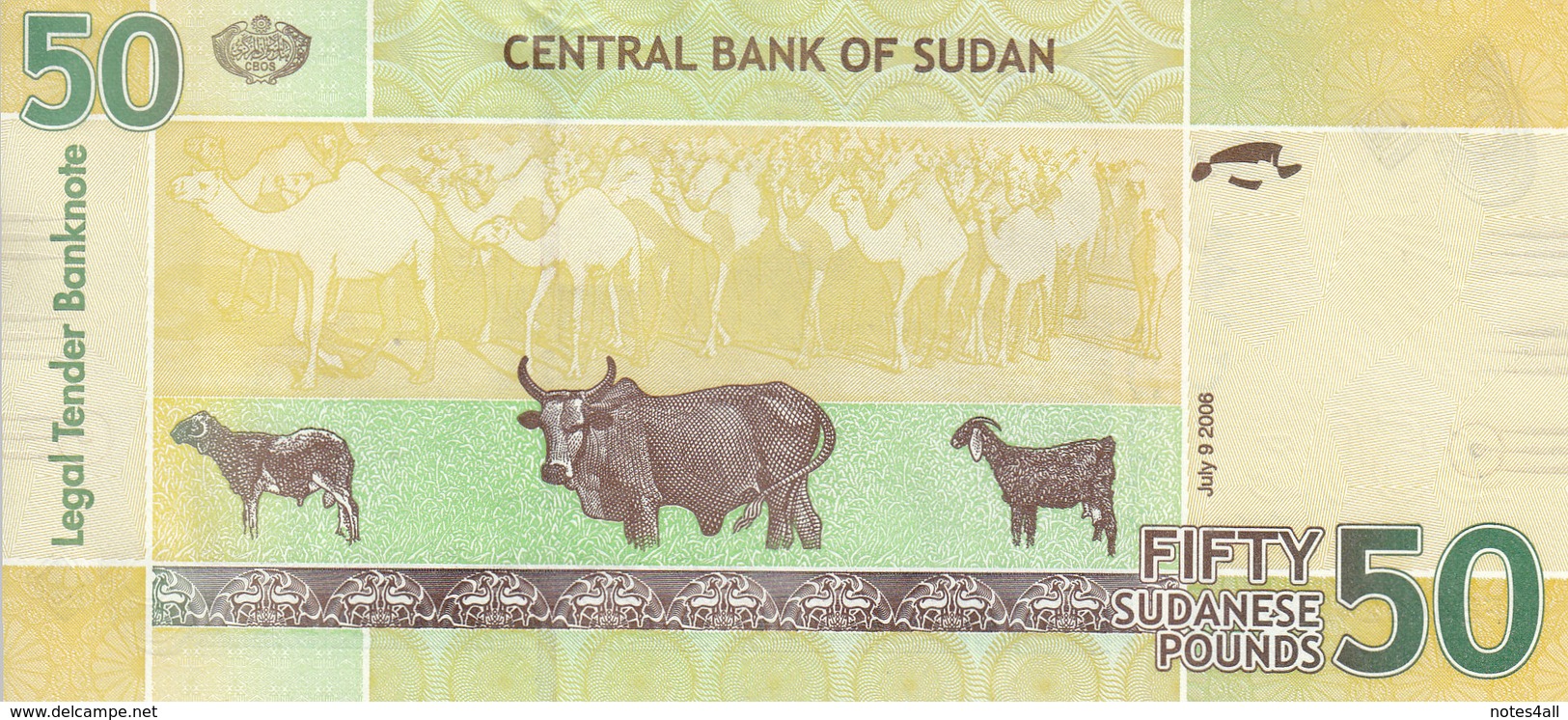 SUDAN 50 POUNDS 2006 P-68 AU-UNC */* - Sudan