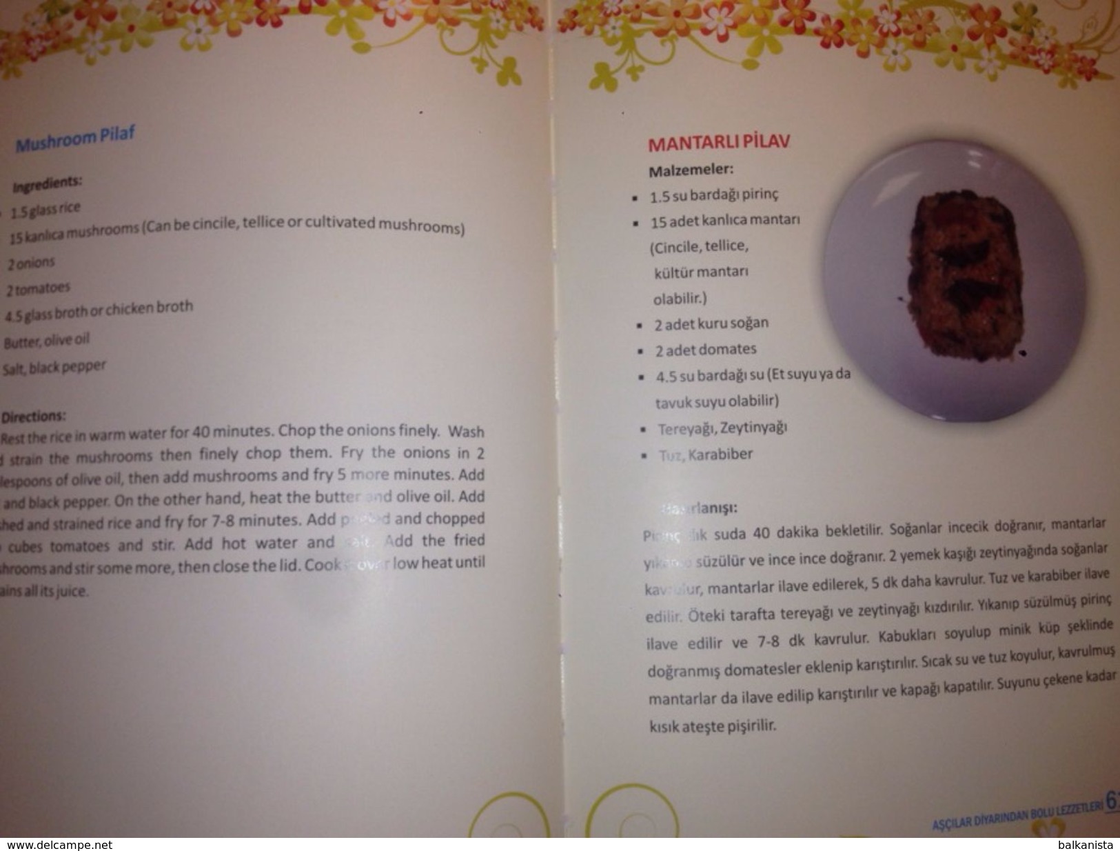 Turkish Cuisine The Book Of Traditional Foods Of Bolu Turkish & English - Andere & Zonder Classificatie
