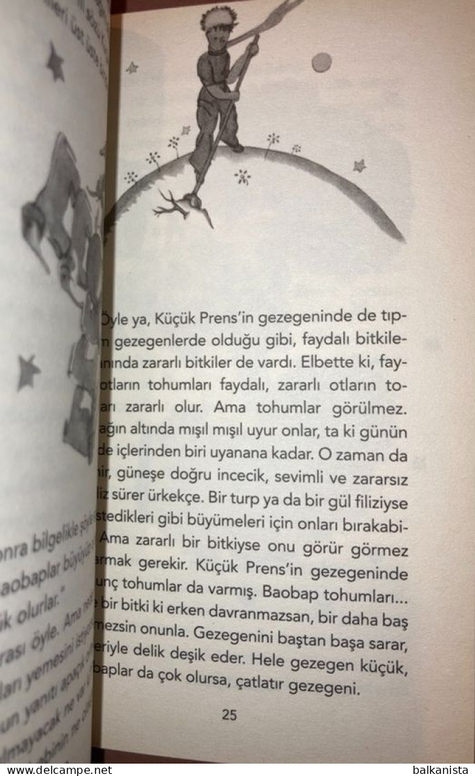 KUCUK PRENS LITTLE PRINCE Pocket Size 10x16 Cm Antoine De Saint Exupery TURKISH - Giovani