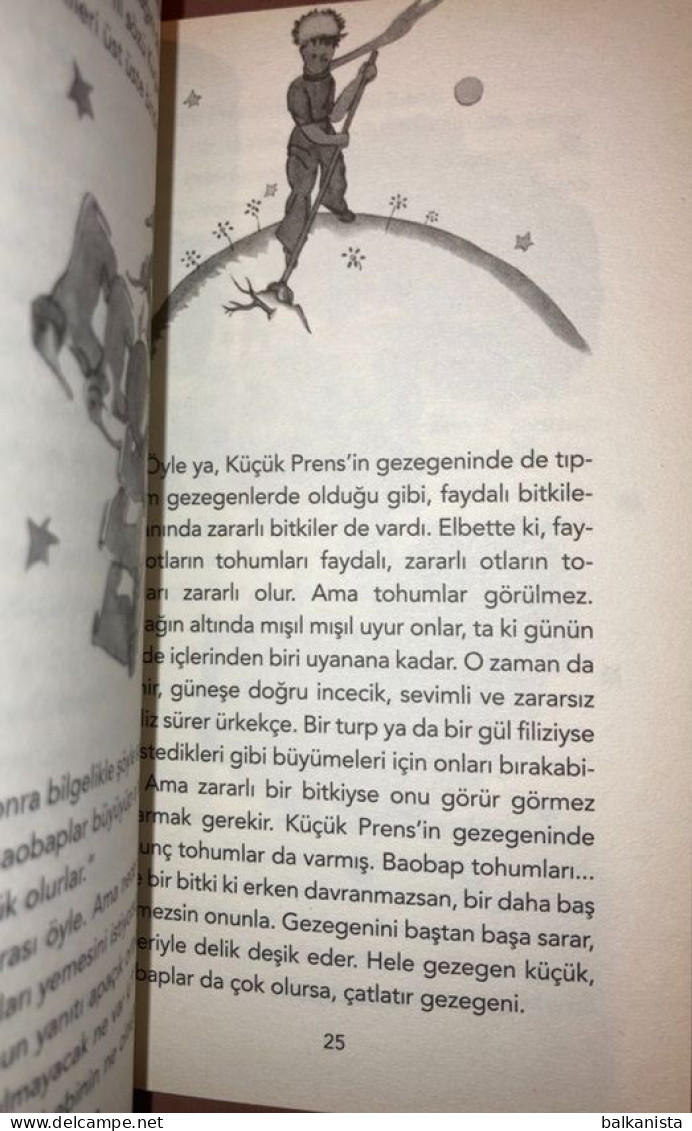 KUCUK PRENS LITTLE PRINCE Pocket Size 10x16 Cm Antoine De Saint Exupery TURKISH - Junior