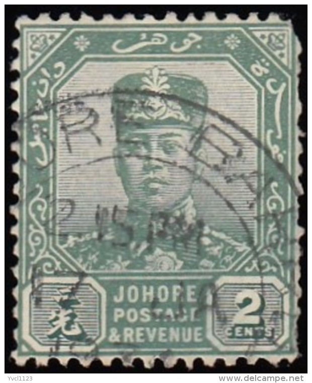 MALAYA Johore - Scott #103 Sultan Ismail / Used Stamp - Johore