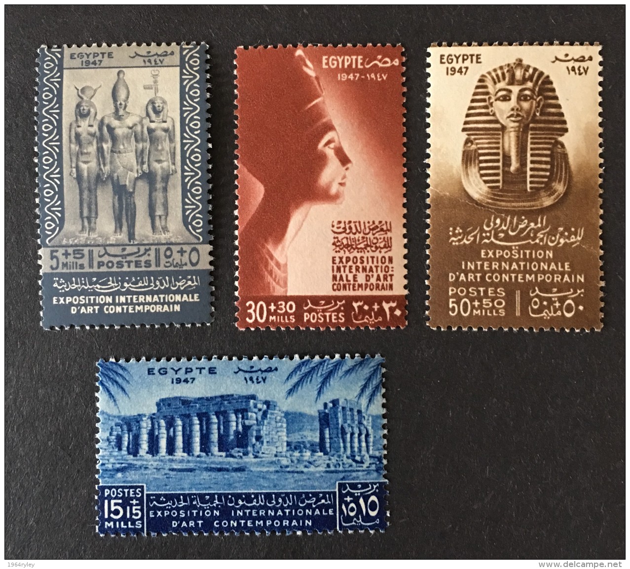 Egypt - MH* - 1947 - # B9/12 - Unused Stamps