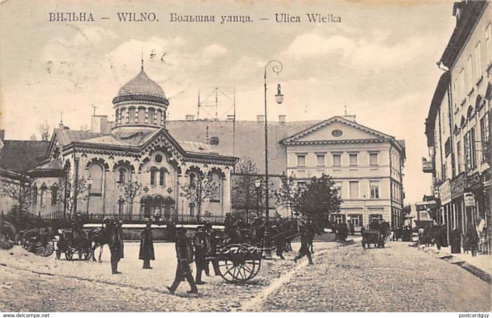 Wilno Lithuania - Ulica Wielka 1910 - Lithuania
