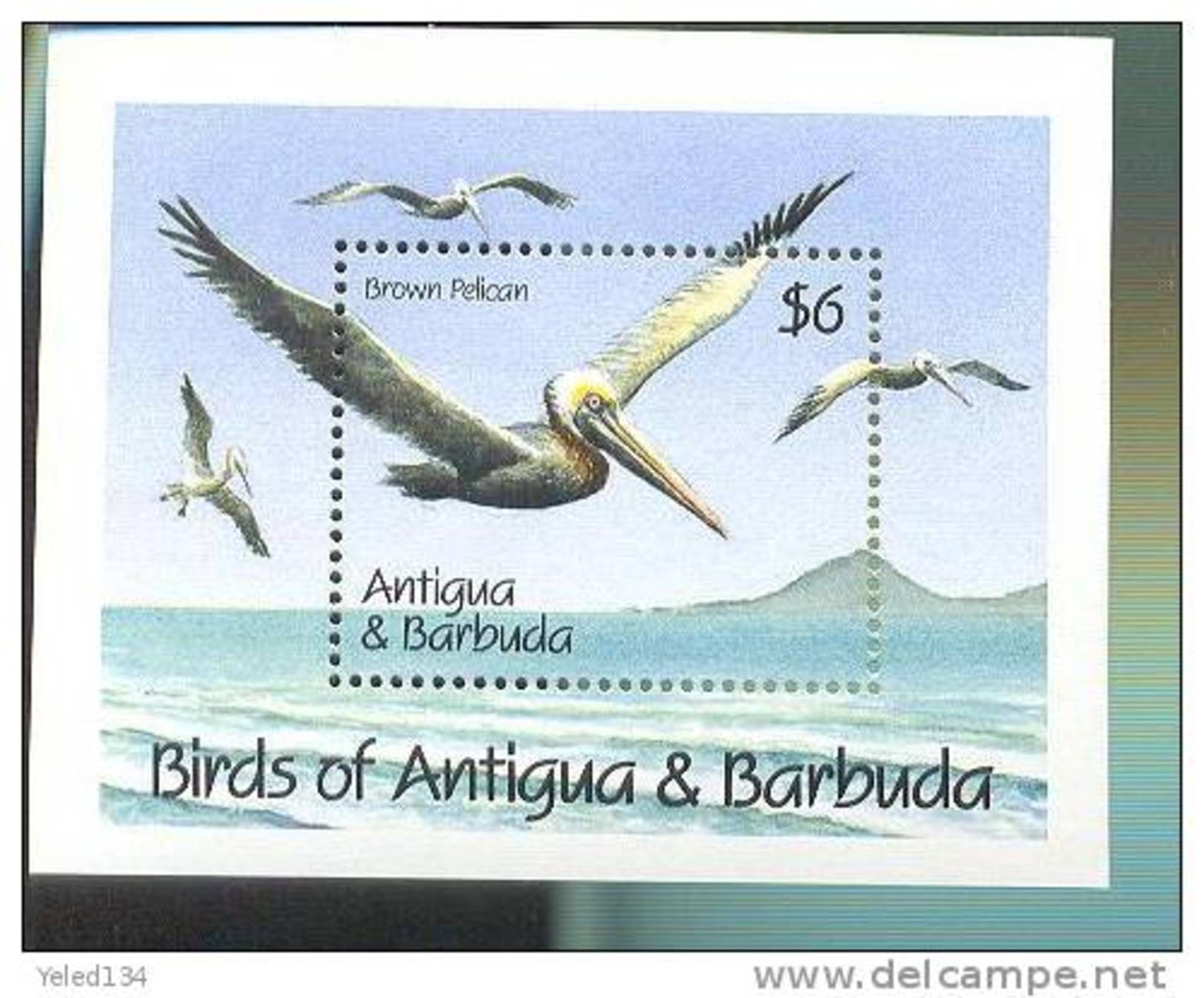 ANTIGUA & BARBUDA   1358 MINT NEVER HINGED SOUVENIR SHEET OF BIRDS - Other & Unclassified