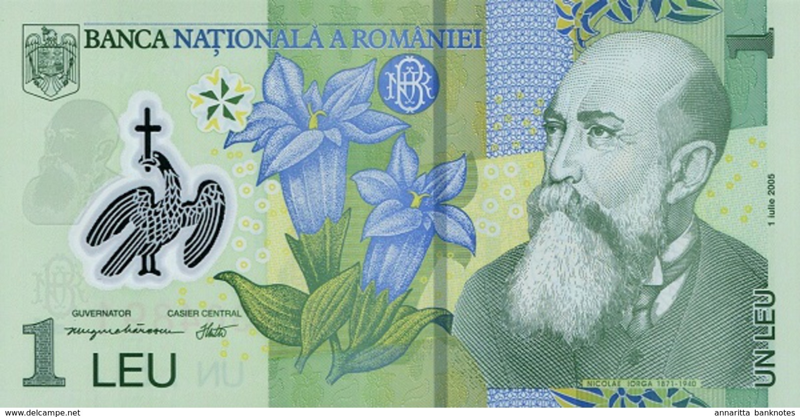 ROMANIA 1 LEU 2005 (2012) P-117h UNC  [RO278h] - Romania