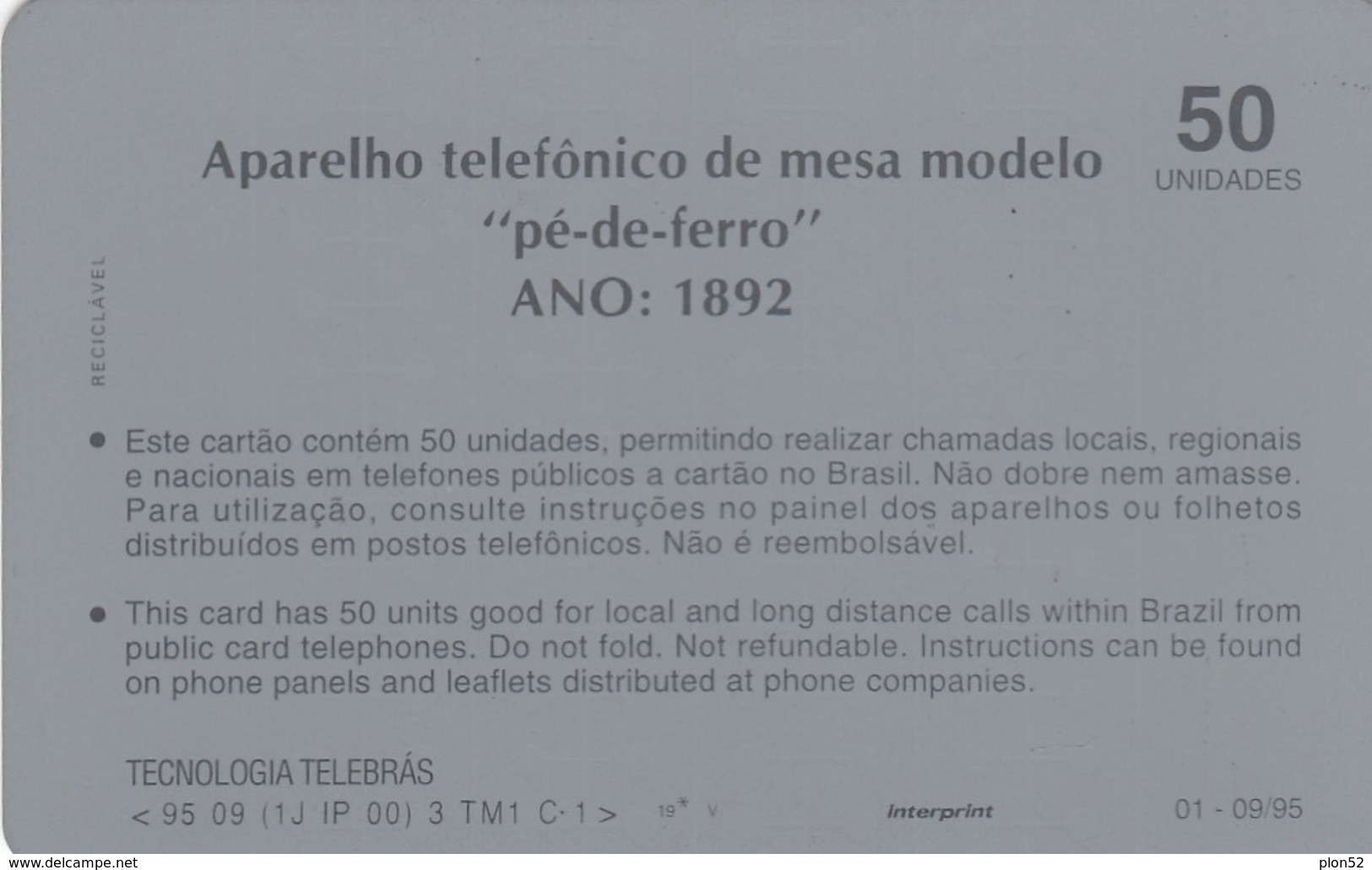 11102-N°. 4 SCHEDE TELEFONICHE - BRASILE 1995-USATE