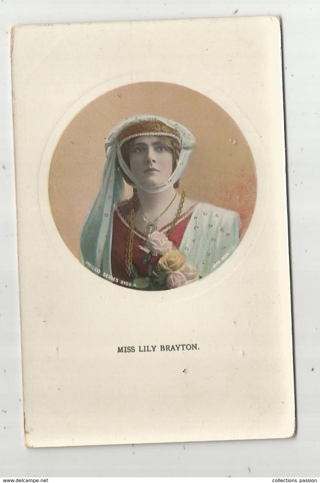 Cp, Spectacle , Artiste , Théâtre , MISS LILY BRAYTON , Vierge , Ed : The Philco Publishing Co - Artistes