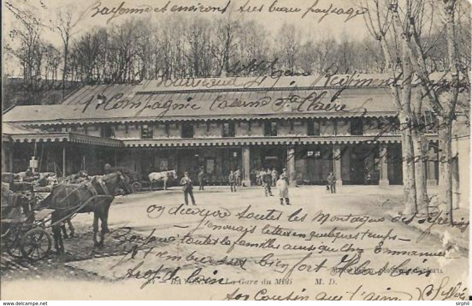 Carte Postale Ancienne De Bayonne La Gare Du Midi - Bayonne