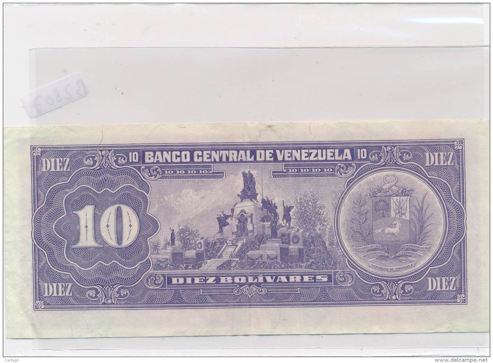 Billets - B2807-Vénézuela - 10 Bolivares 1990 (type, Nature, Valeur, état... Voir  Double Scans)-Envoi Gratuit - Venezuela