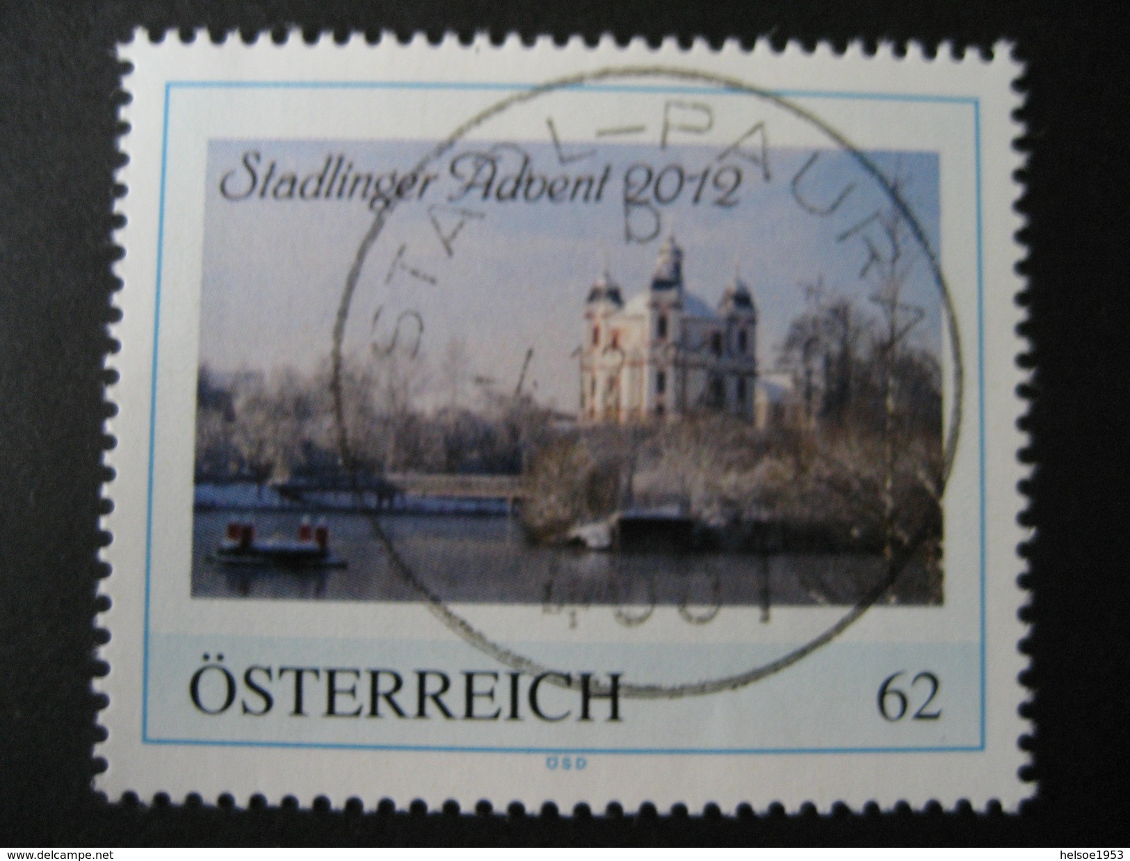 Österreich- Pers.BM 8103113- Stadlinger Advent 2012 Mit Vollstempel Stadl Paura, - Personalisierte Briefmarken