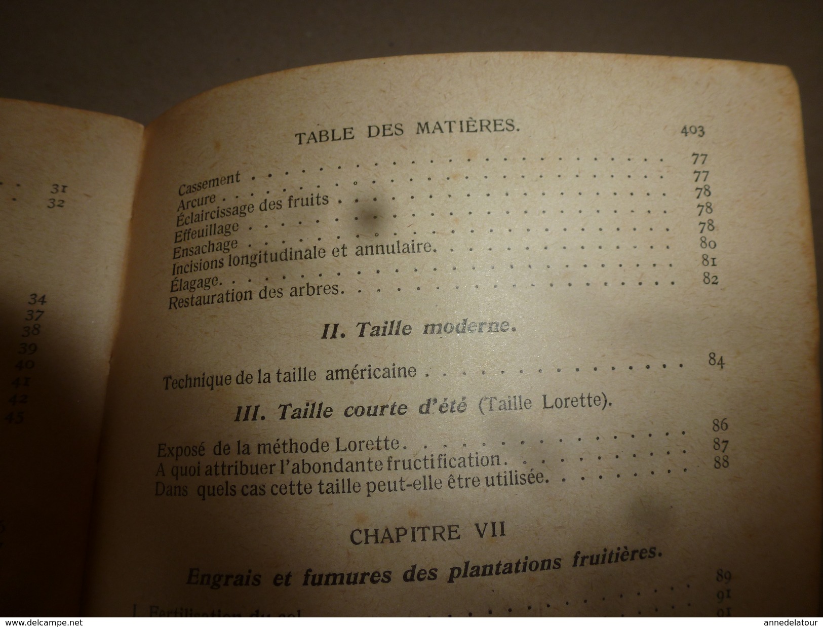 ARBORICULTURE FRUITIERE  (Joseph Vercier) ouvrage aux 5 Gdes Médailles d'Or (1910 origine édit.) réédit. 1951