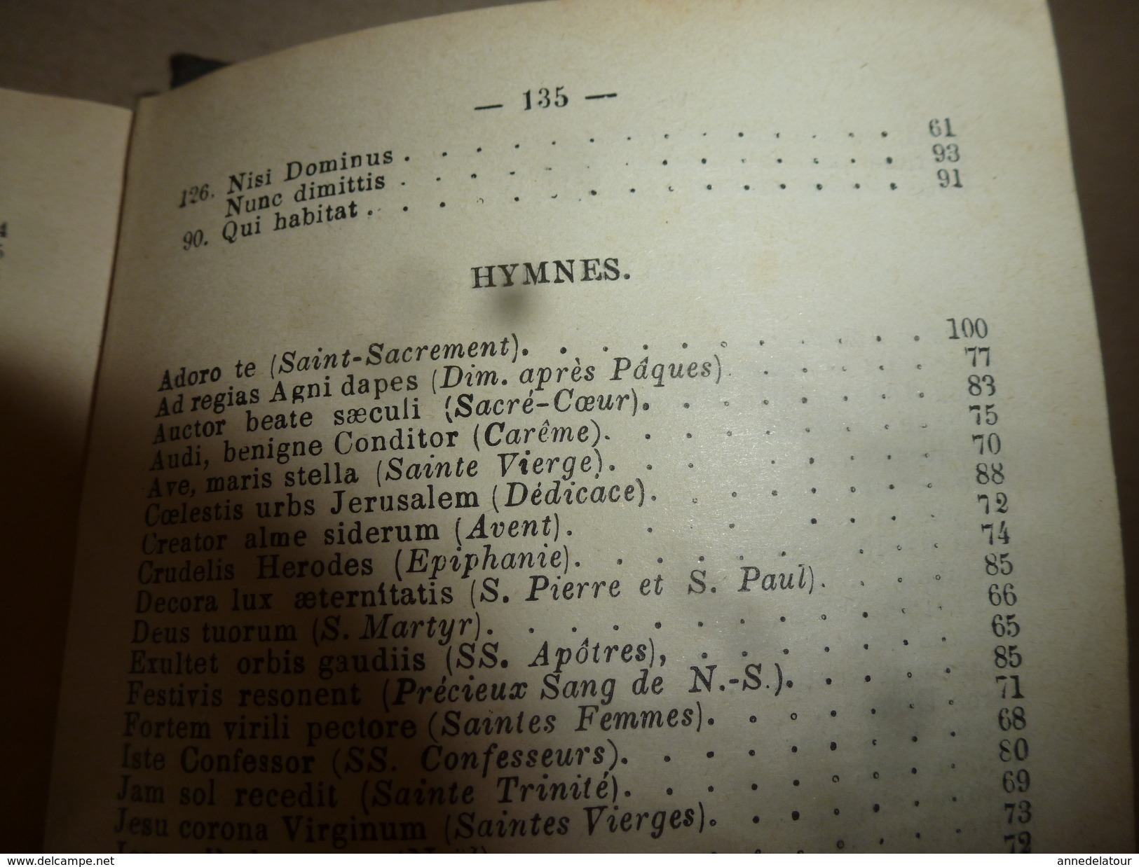 1900 ? Les principaux CHANTS LITURGIQUES en plain-chant