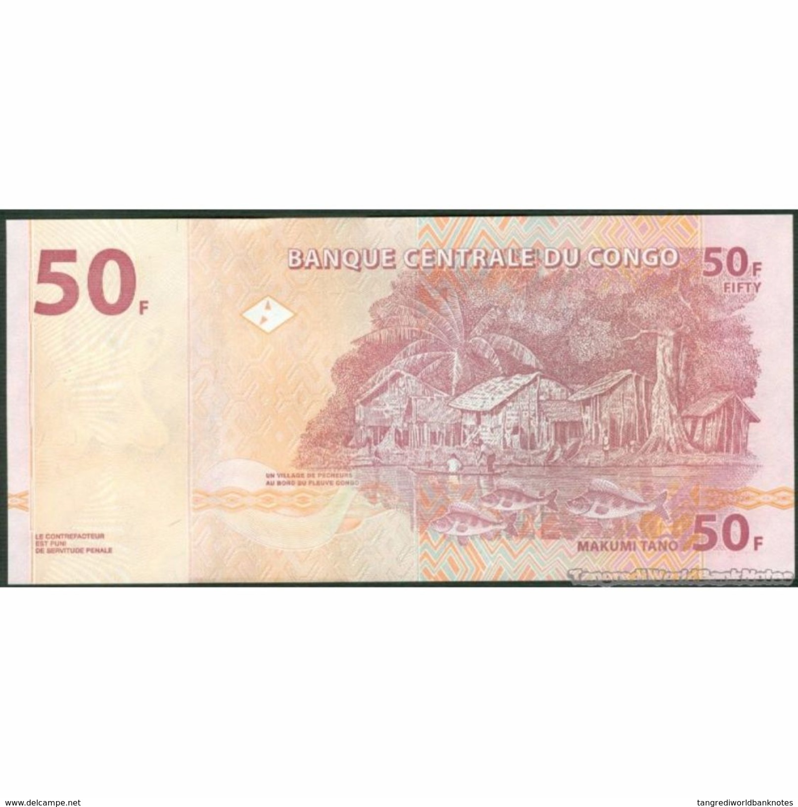 TWN - CONGO DEM. REP. 91A - 50 Francs 4.1.2000 KA-M (HdM) UNC - Repubblica Democratica Del Congo & Zaire