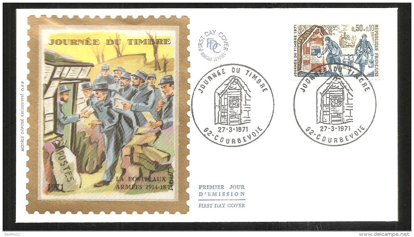 FDC     1971  JOURNEE DU TIMBRE - 1970-1979