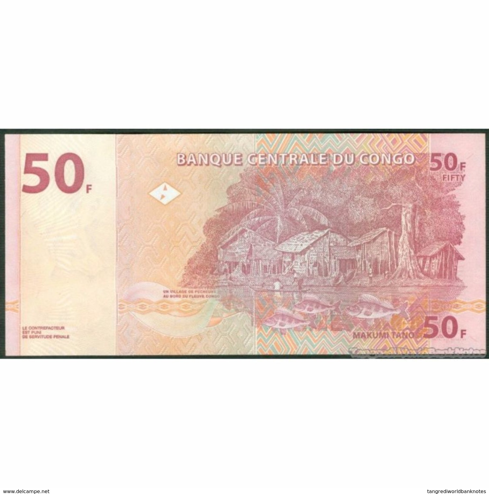 TWN - CONGO DEM. REP. 91A - 50 Francs 4.1.2000 KA-N (HdM) UNC - Repubblica Democratica Del Congo & Zaire