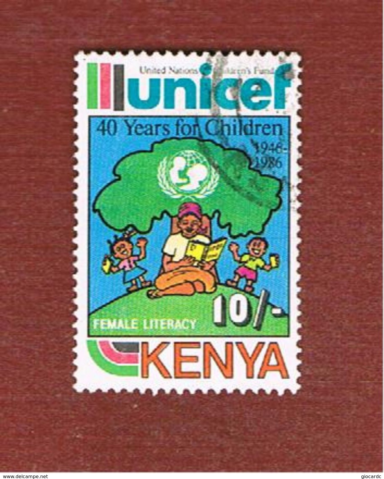 KENYA  -   SG 407 -  1987  /  UNICEF    -  USED° - Kenia (1963-...)