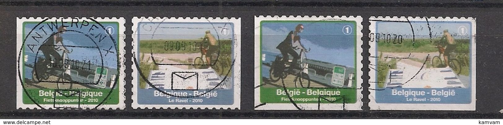 BELGIE BELGIQUE 4054 4054a 4055 4055a - Used Stamps