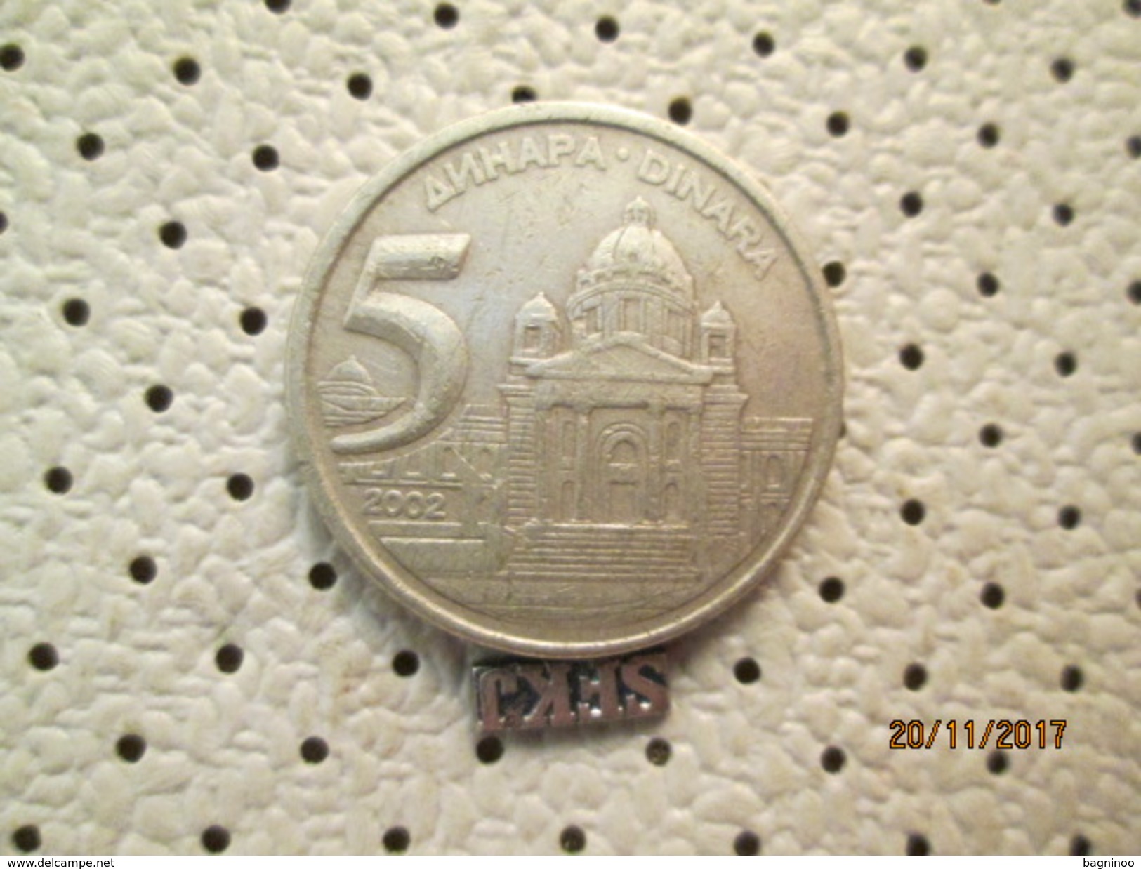Yugoslavia 5 Dinars 2002 # 5 - Yugoslavia