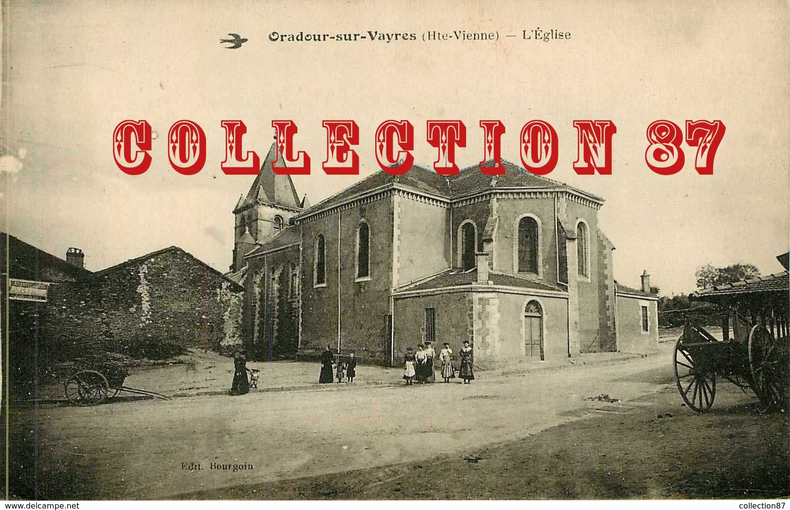 87 - ORADOUR Sur VAYRES - L'EGLISE ANIMEE - CHURCH - Oradour Sur Vayres