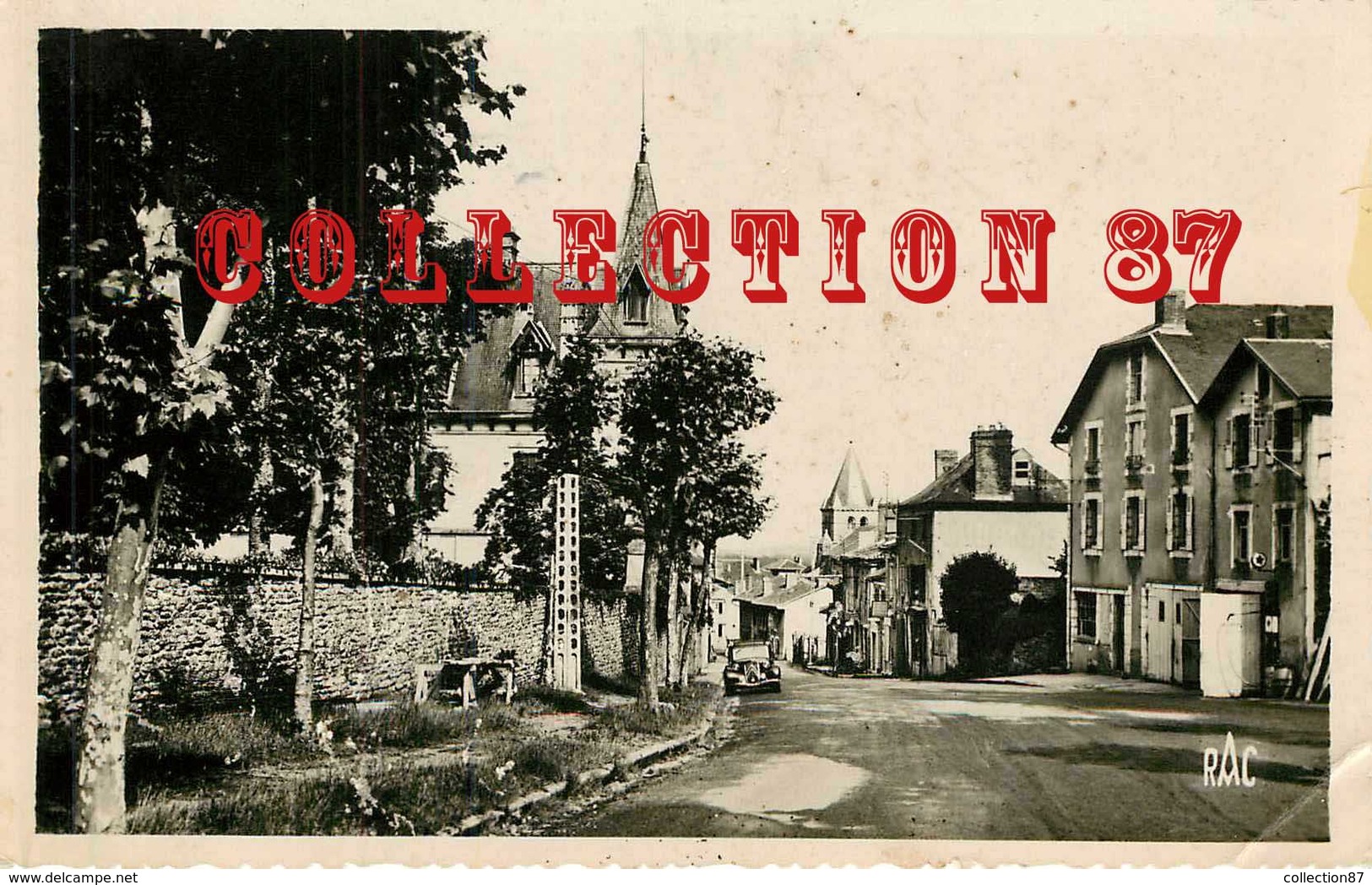 87 - ORADOUR Sur VAYRES - ENTREE Du BOURG - CARTE VOYAGEE 1951 Pour LOISEL à ALBI - Oradour Sur Vayres