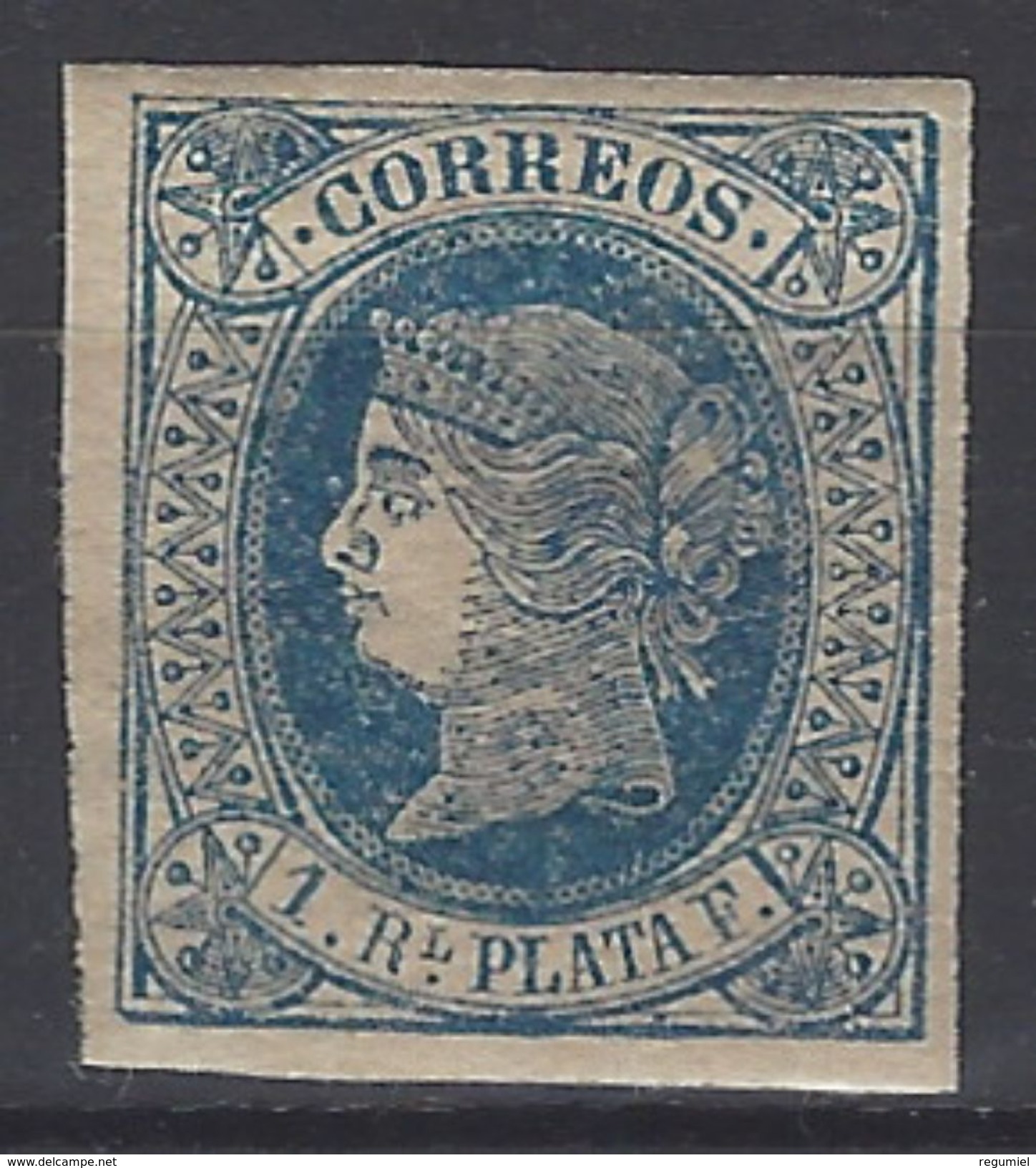 Antillas 11 * Isabel II. 1864. Papel Blanco - Cuba (1874-1898)