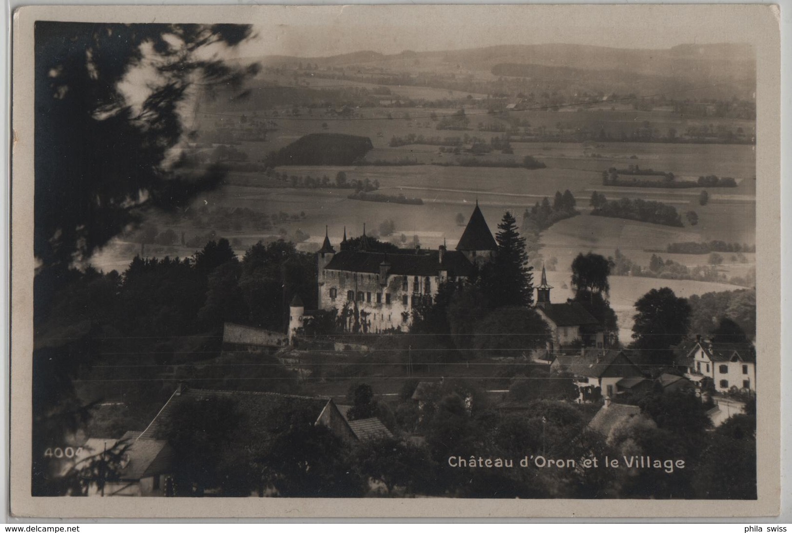 Chateau D'Oron Et Le Village - Photo: Perrochet-Matile - Oron