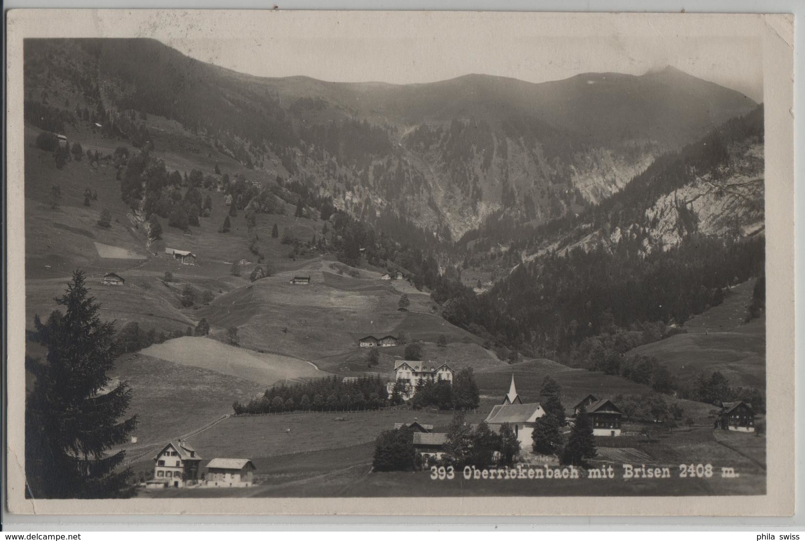 Oberrickenbach Mit Brisen - Gasthaus & Pension Zur Post - Photo: Globetrotter - Autres & Non Classés