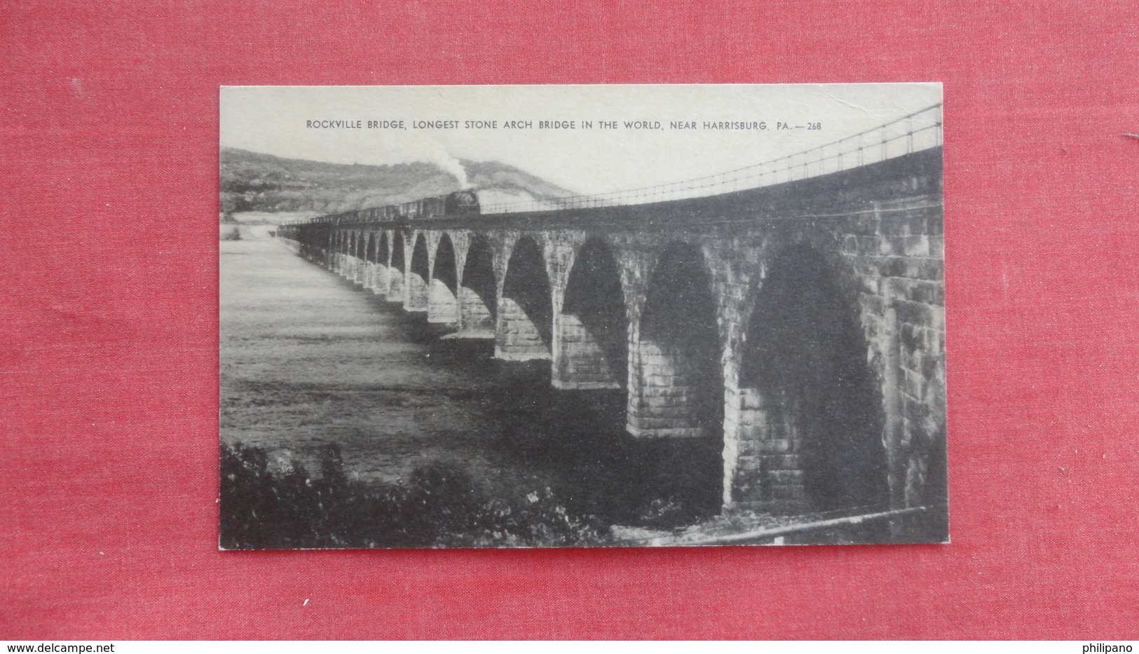 - Pennsylvania > Rockville Bridge Stone Arch Bridge Longest In World  Near Harrisburg    Ref 2729 - Harrisburg