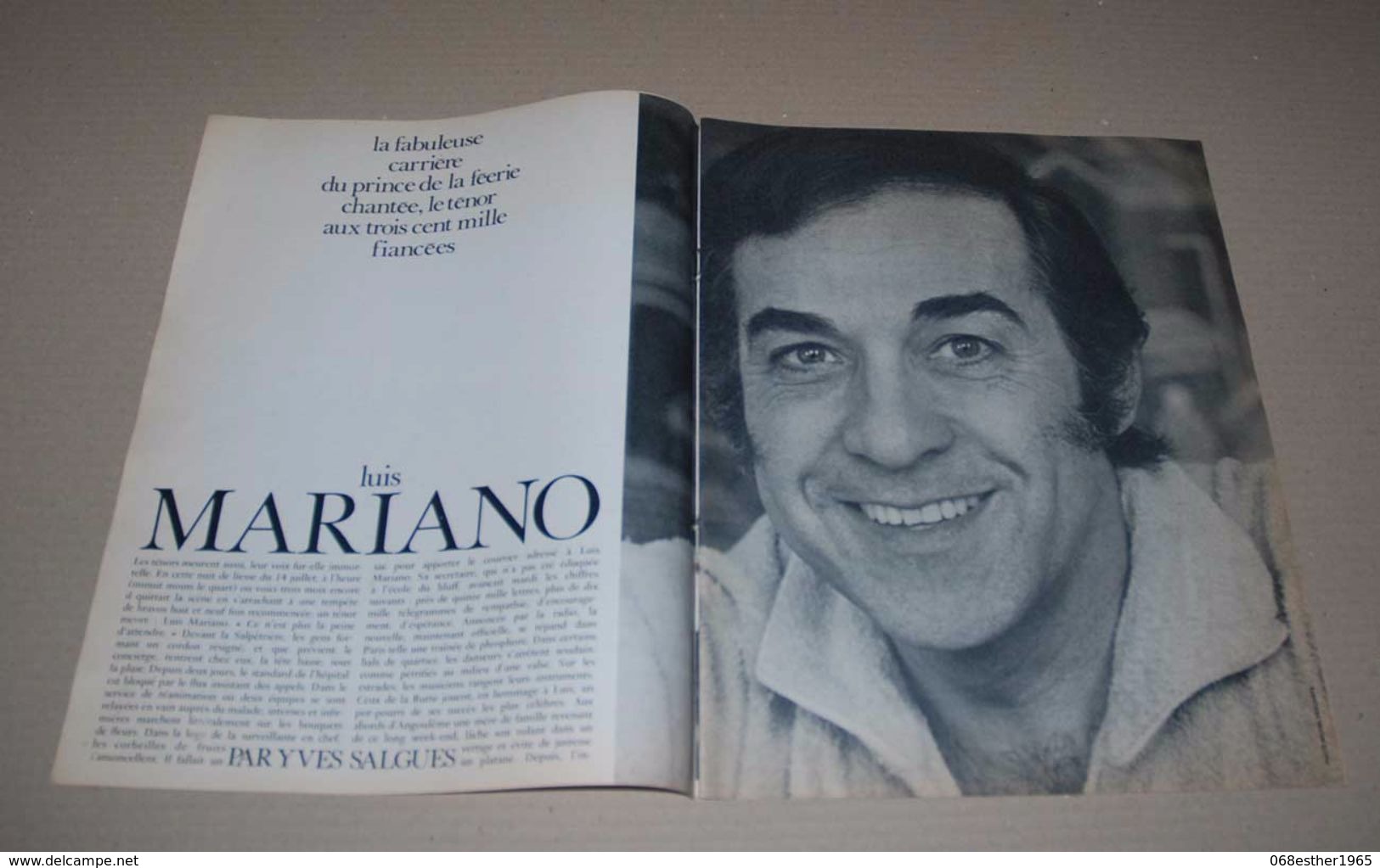 Article De Presse 1970 Sur Luis Mariano Sur 8 Pages - Célébrités