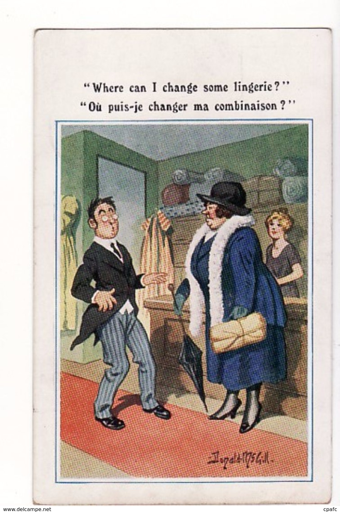 Humour Illustré Par Donald Mc Gill "Where Can I Change Some Lingerie ?" / Editions Florence House Comique N°4644 - Mc Gill, Donald