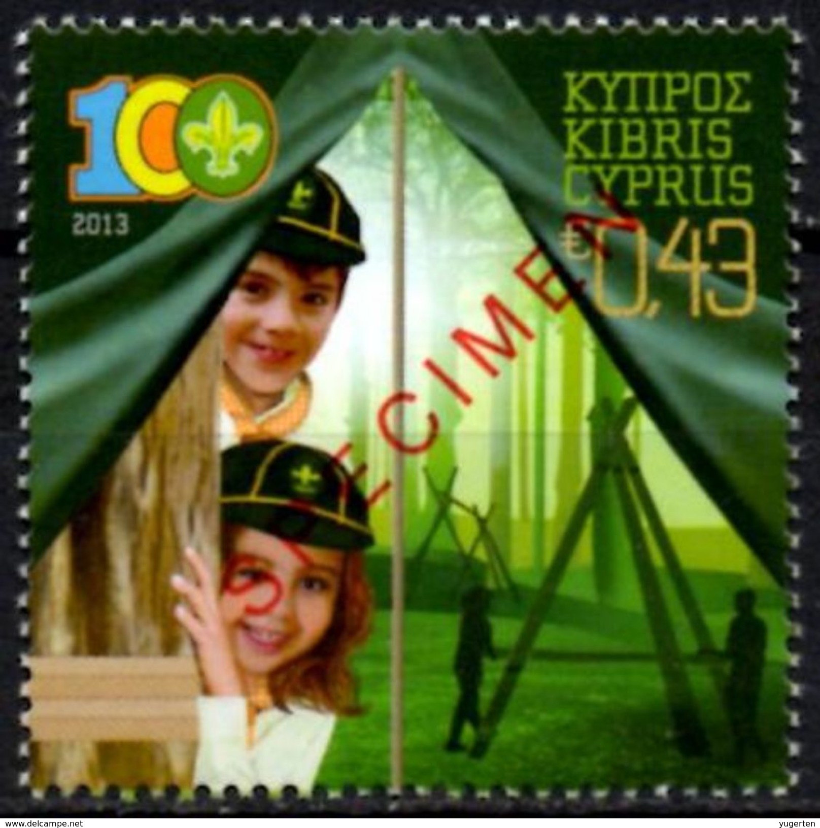 CYPRUS CHYPRE 2016 1v SPECIMEN Mint Muestra Scouts Scouting Scoutisme Pfadfinder Scout - Autres & Non Classés