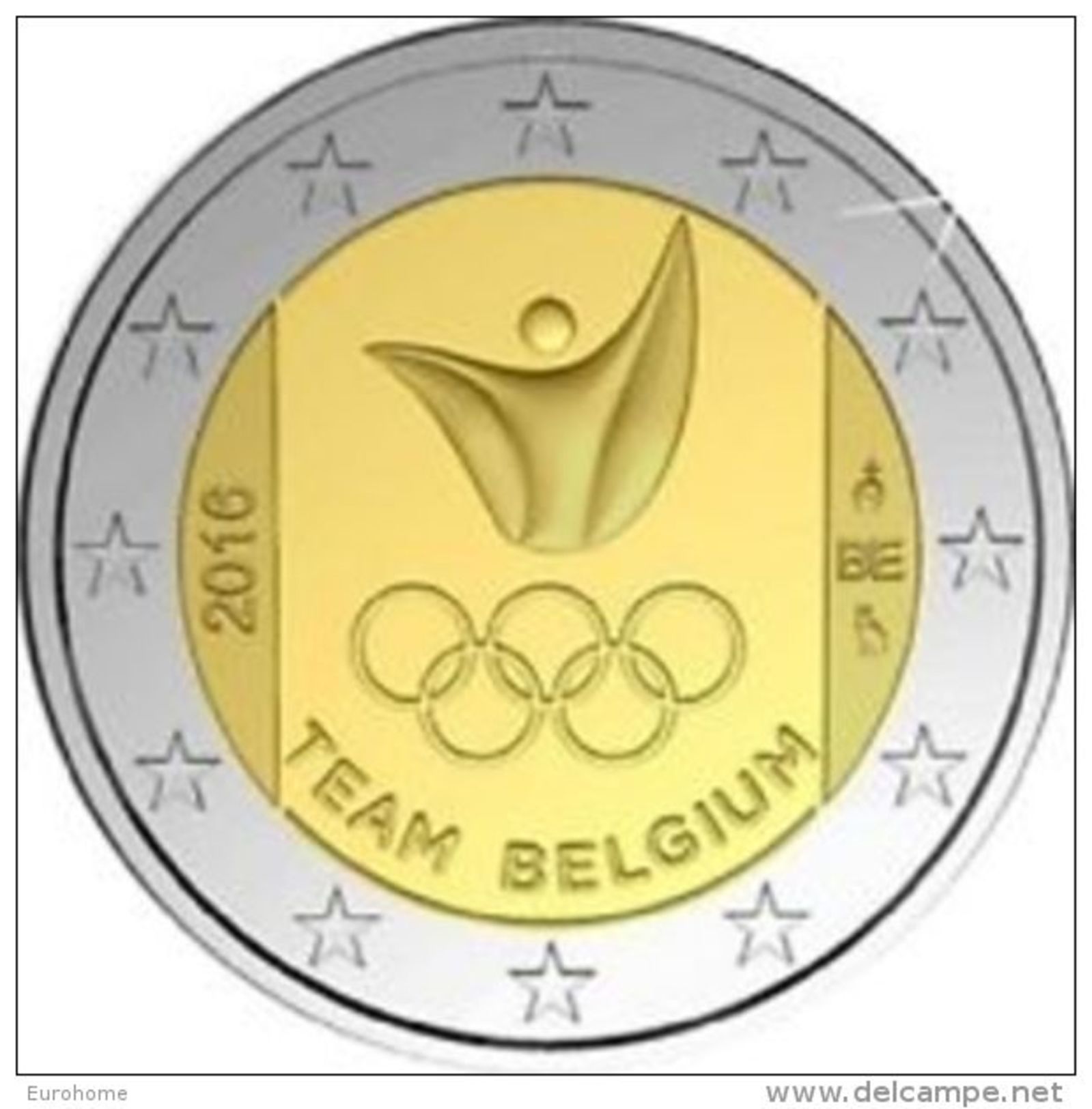 Belgie 2016  2 Euro Commemo    Olympische Spelen Van RIO Zeldzaam - Extreme Rare !!! UNC Uit De BU - Belgique