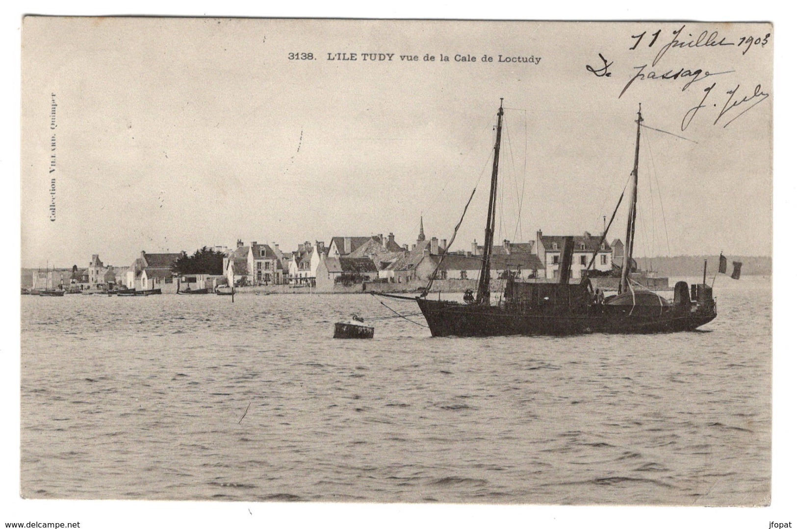 29 FINISTERE - ILE TUDY Vue De La Cale De Loctudy, Pionnière - Ile Tudy