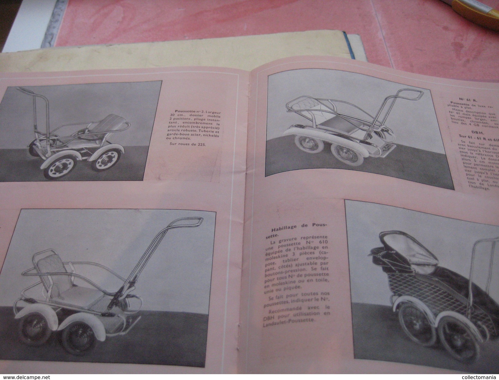 7 catalogues compl +1 catalogus 1937 Morrelet manquant page 1et 2 - PRAMS, Kinderwagens Voitures d'enfants VG carrozzina