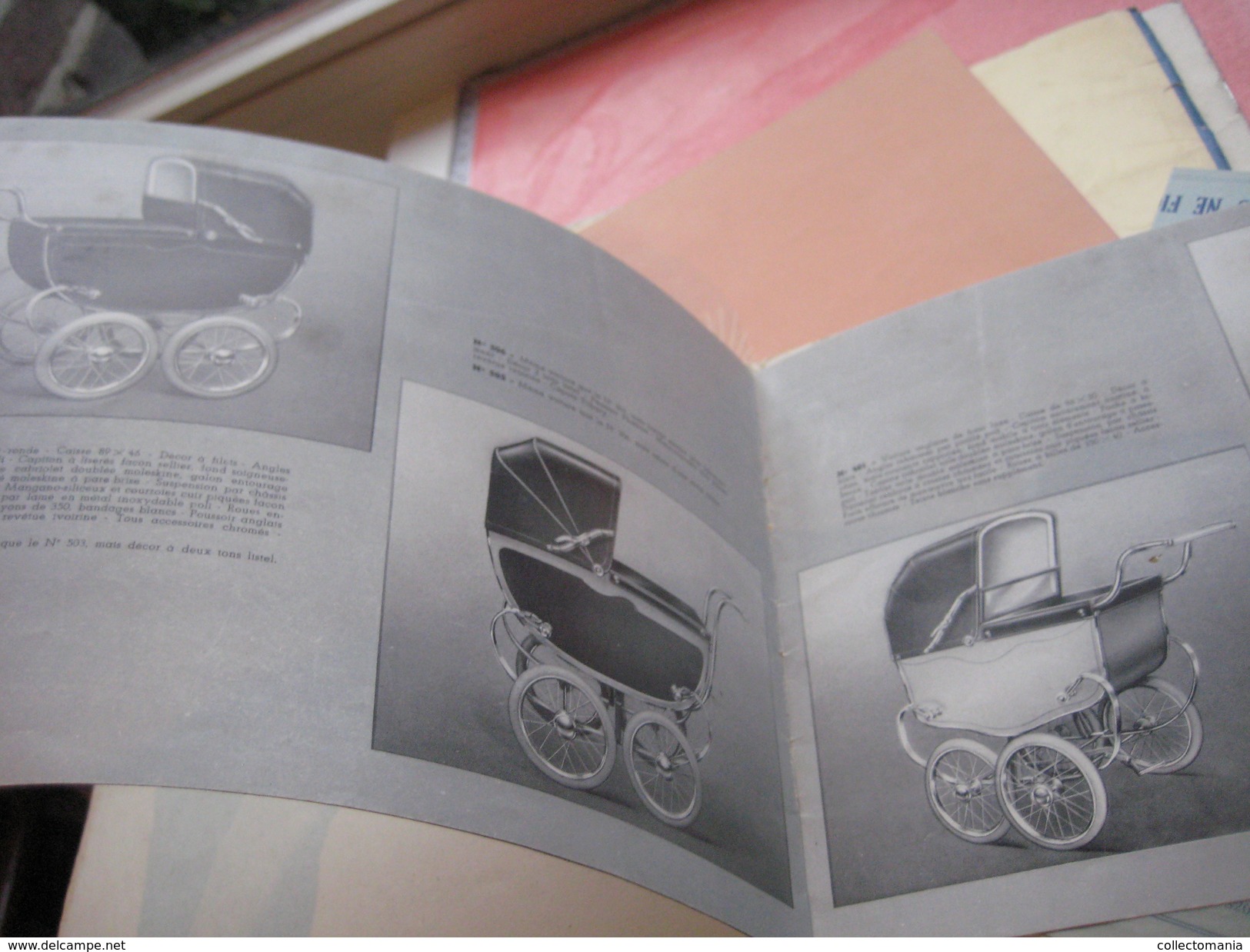 7 catalogues compl +1 catalogus 1937 Morrelet manquant page 1et 2 - PRAMS, Kinderwagens Voitures d'enfants VG carrozzina