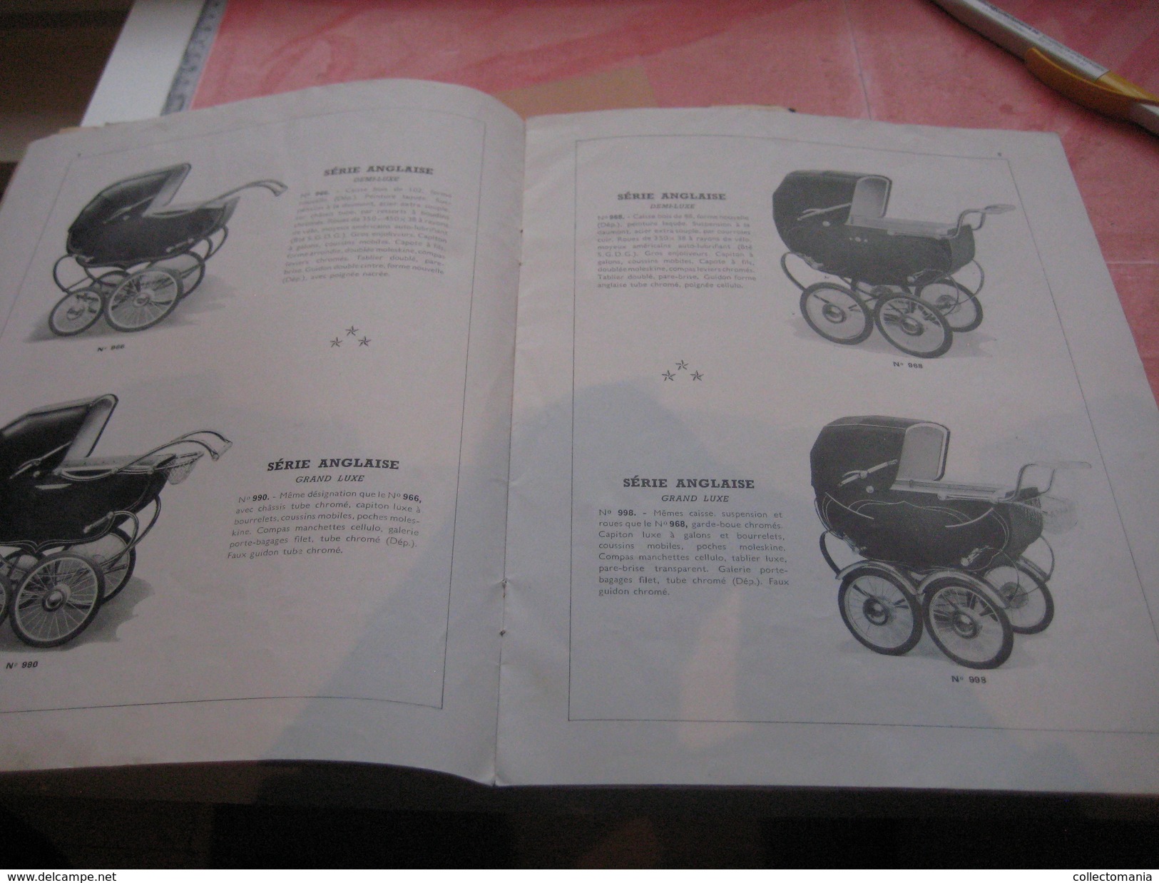 7 catalogues compl +1 catalogus 1937 Morrelet manquant page 1et 2 - PRAMS, Kinderwagens Voitures d'enfants VG carrozzina