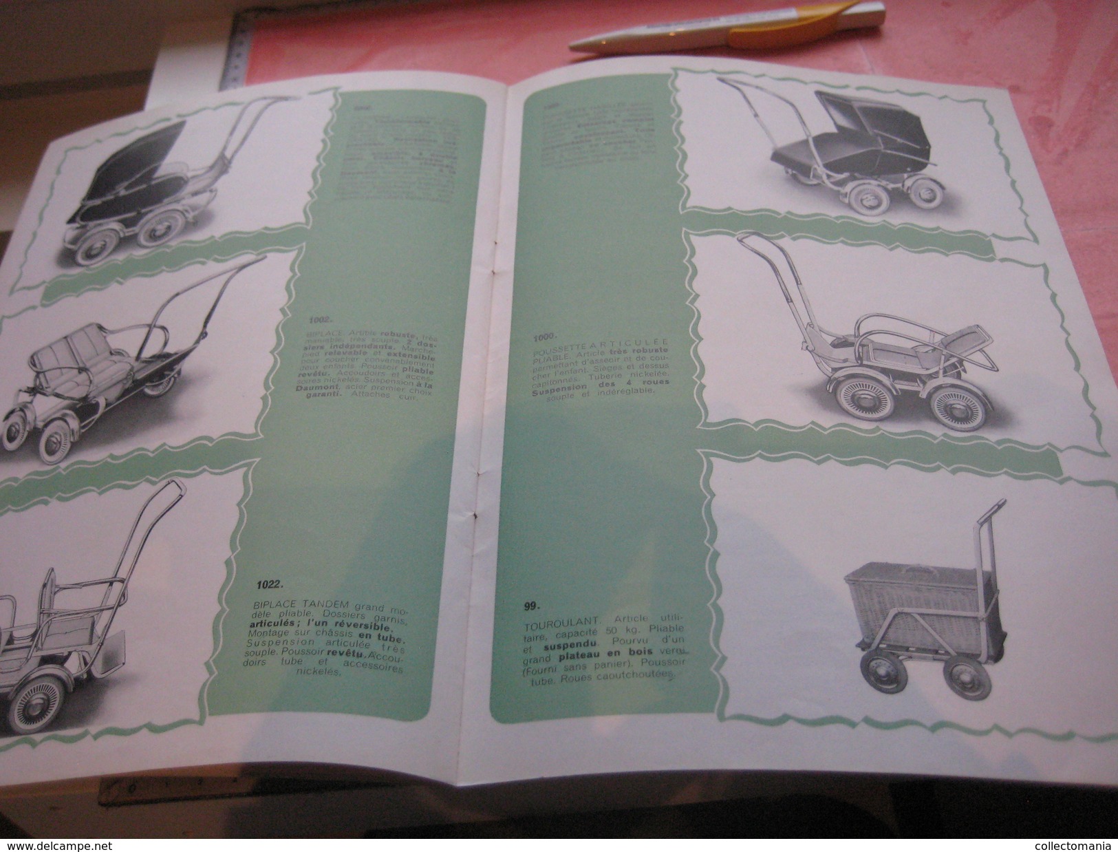 7 catalogues compl +1 catalogus 1937 Morrelet manquant page 1et 2 - PRAMS, Kinderwagens Voitures d'enfants VG carrozzina