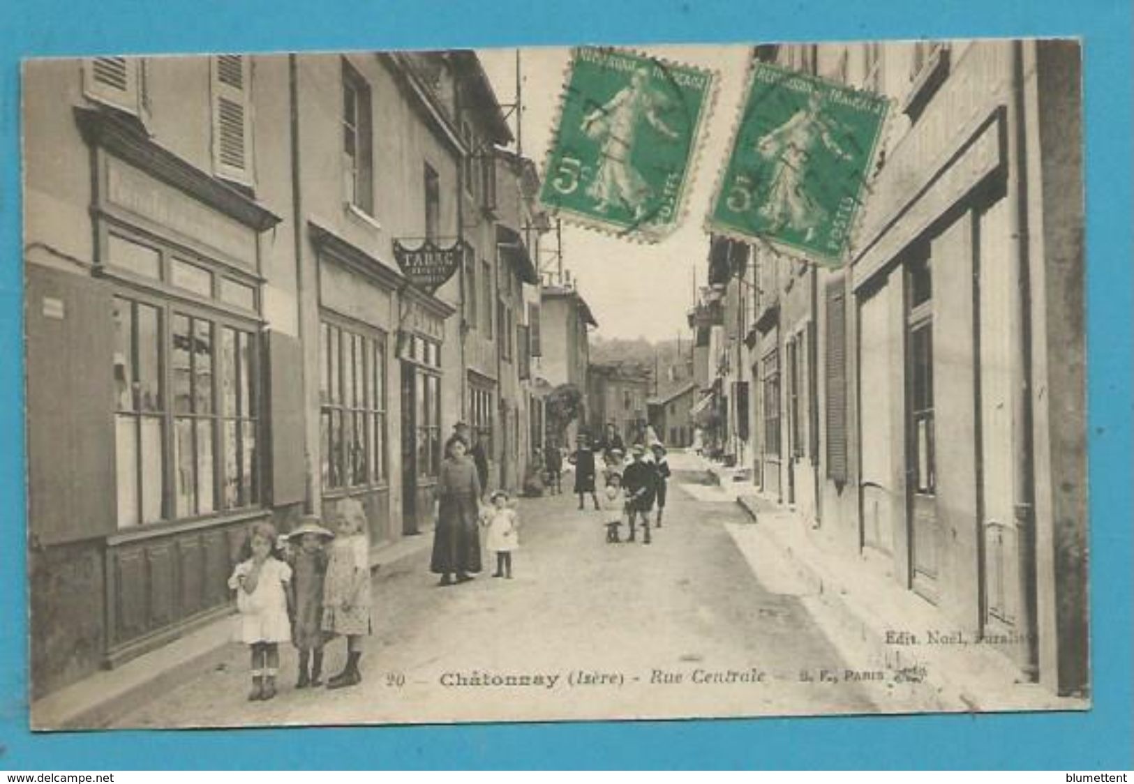 CPA 20 - Rue Centrale CHÂTONNAY 38 - Châtonnay