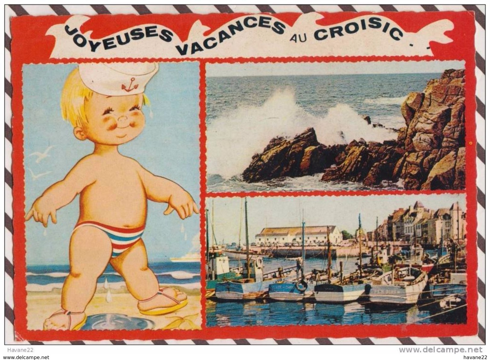 2Y2521 LE CROISIC LA COTE LE PORT HUMOUR 2 SCANS - Le Croisic