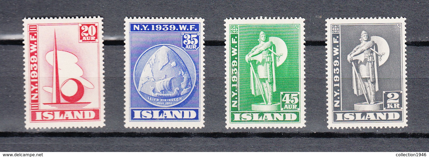 Iceland 1939,4V In Set,worldexhibition New York,exposition,ausstellung,exposición,esposizione,MLH/Ongebruikt(A3457) - Andere & Zonder Classificatie