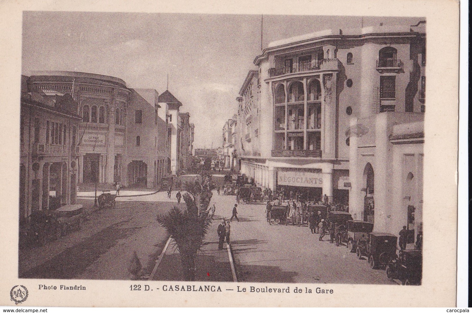 Carte 1930 CASABLANCA / LE BOULEVARD DE LA GARE - Casablanca