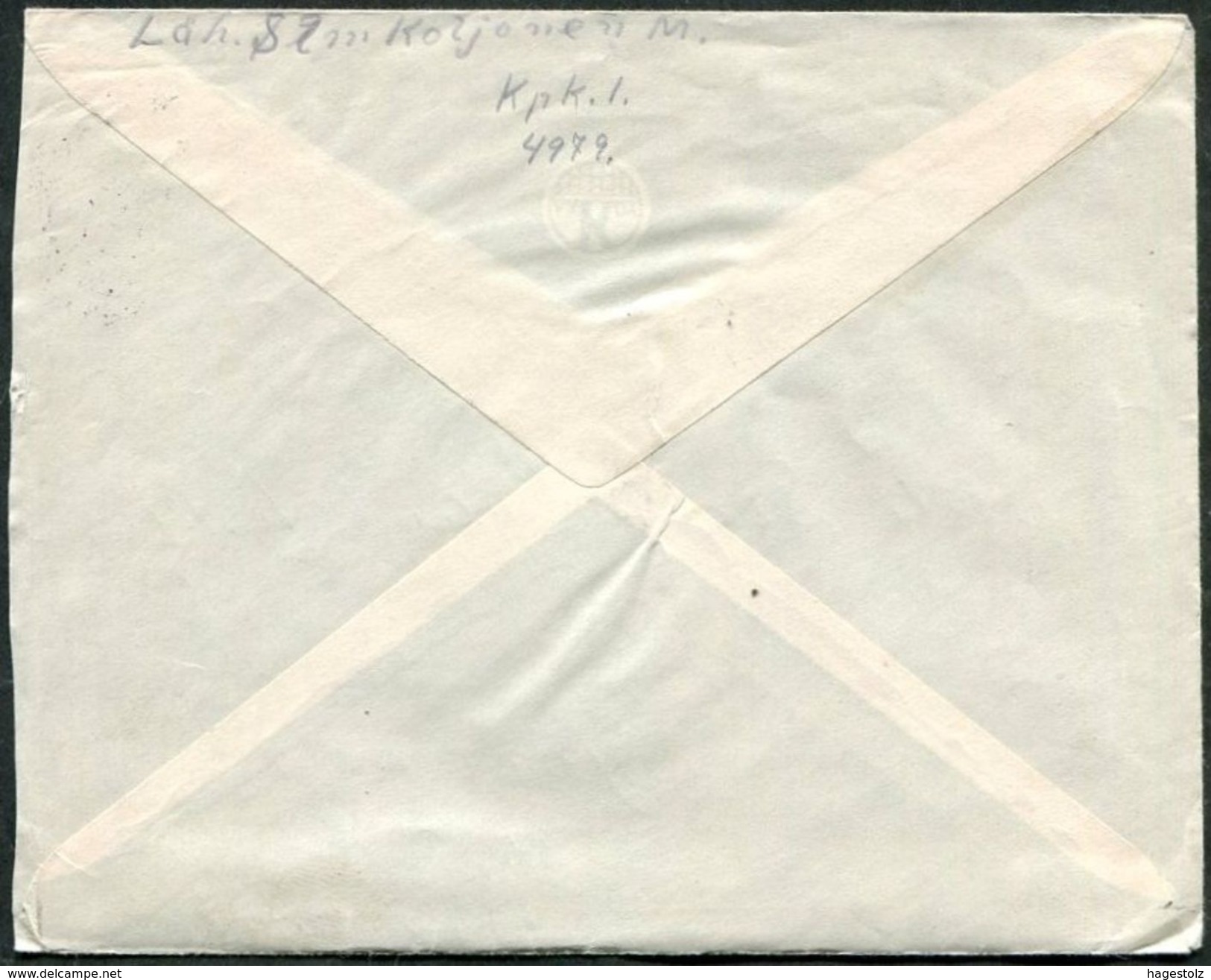 Finland 1941 WW2 Field Post KPK Nr. 8 Military Cover Finnland Feldpost Finlande Poste Militaire WWII - Military / Militaires / Militair