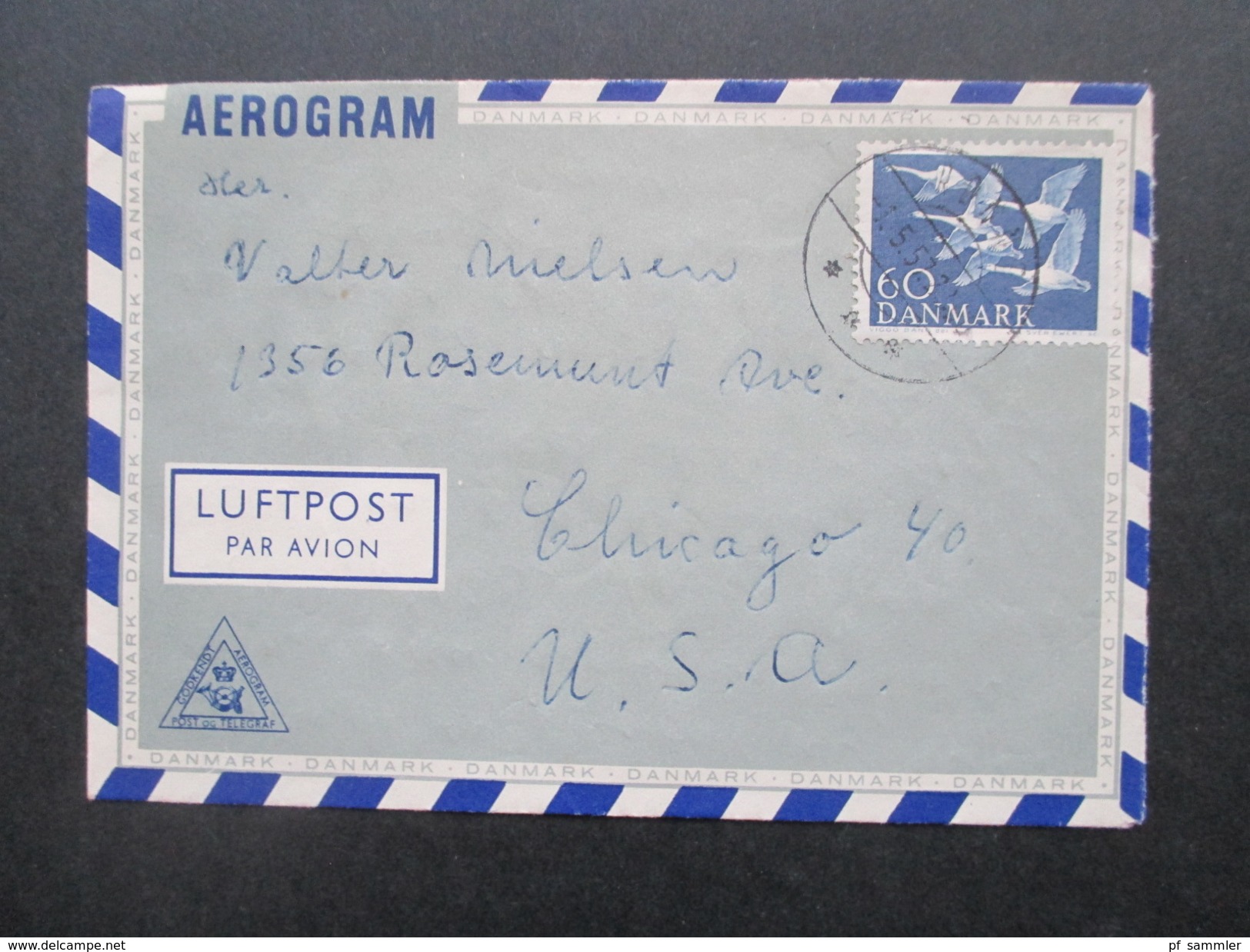 Dänemark 1950/60er Luftpostbelege alle in die USA gelaufen! 89 stk. Viele Jul Marken / Aerogramme! Interessanter Posten!