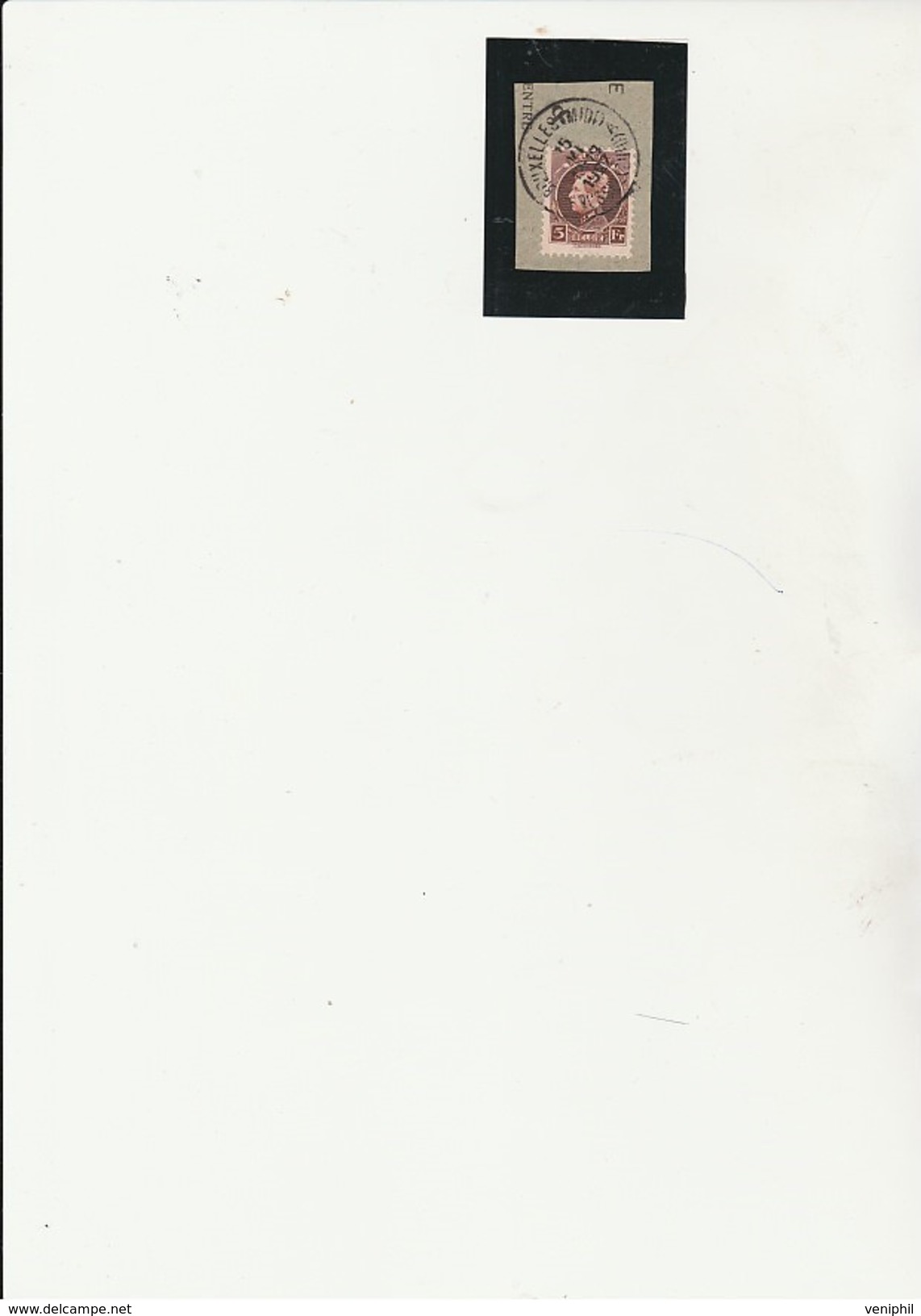 BELGIQUE - N° 218 OBLITERE SUR PETIT FRAGMENT- ANNEE 1921-27- COTE :14 € - Used Stamps